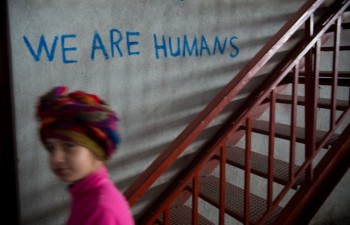 In Oreokastro refugee camp outside Thessaloniki in Greece live people who have fled from Syria. Photo: Håvard Bjelland/ Kirkens Nødhjelp/ACT