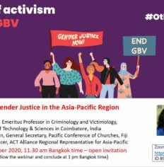 Webinar: Strengthening Gender Justice in the Asia-Pacific Region