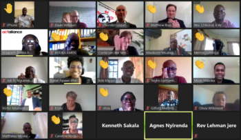 Participants in the launch meeting on Zoom. Photo: ACT
