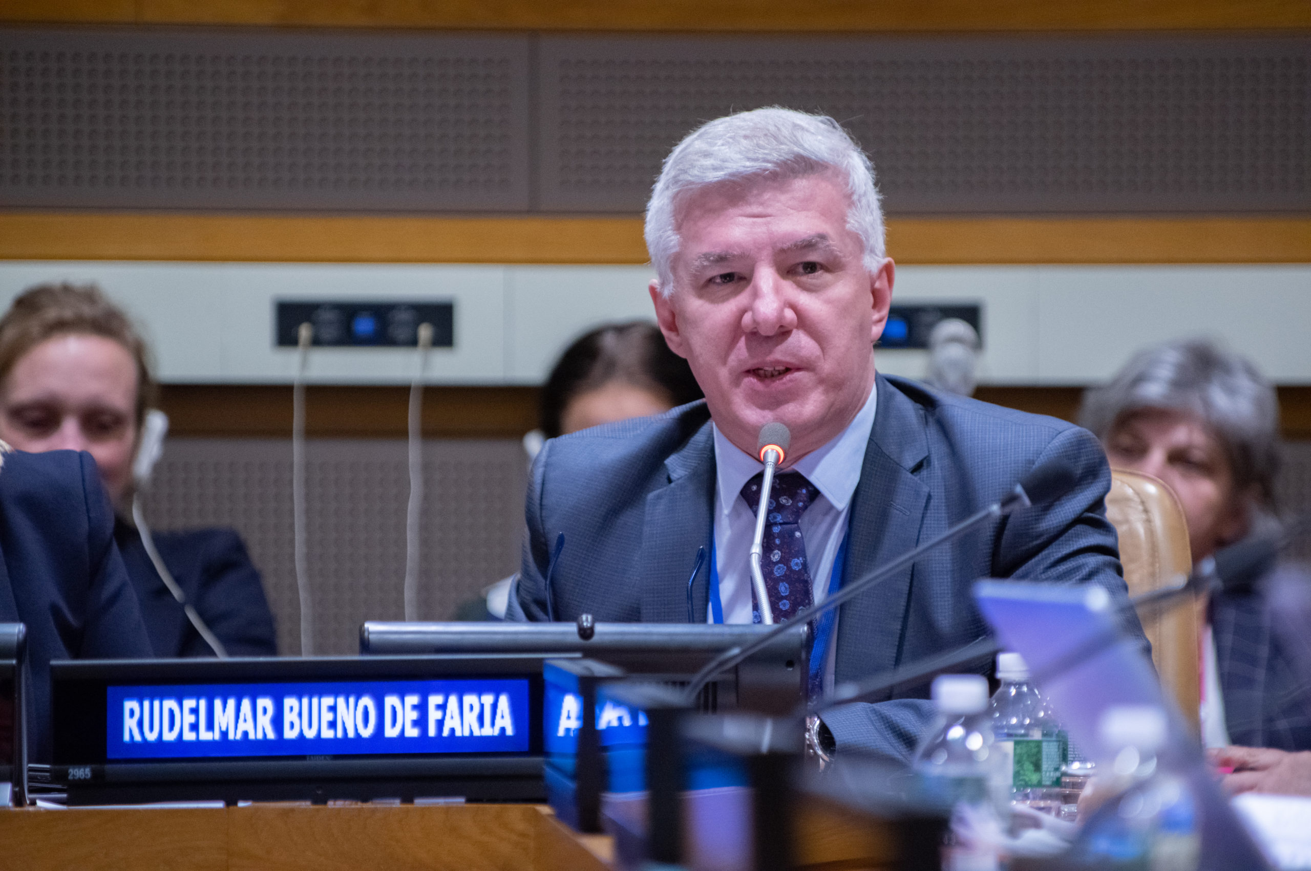 Rudelmar Bueno de Faria speaking at the United Nations. Photo: Simon Chambers/ACT