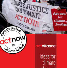 Ideas for climate advocacy: new ACT Climate Justice publication  