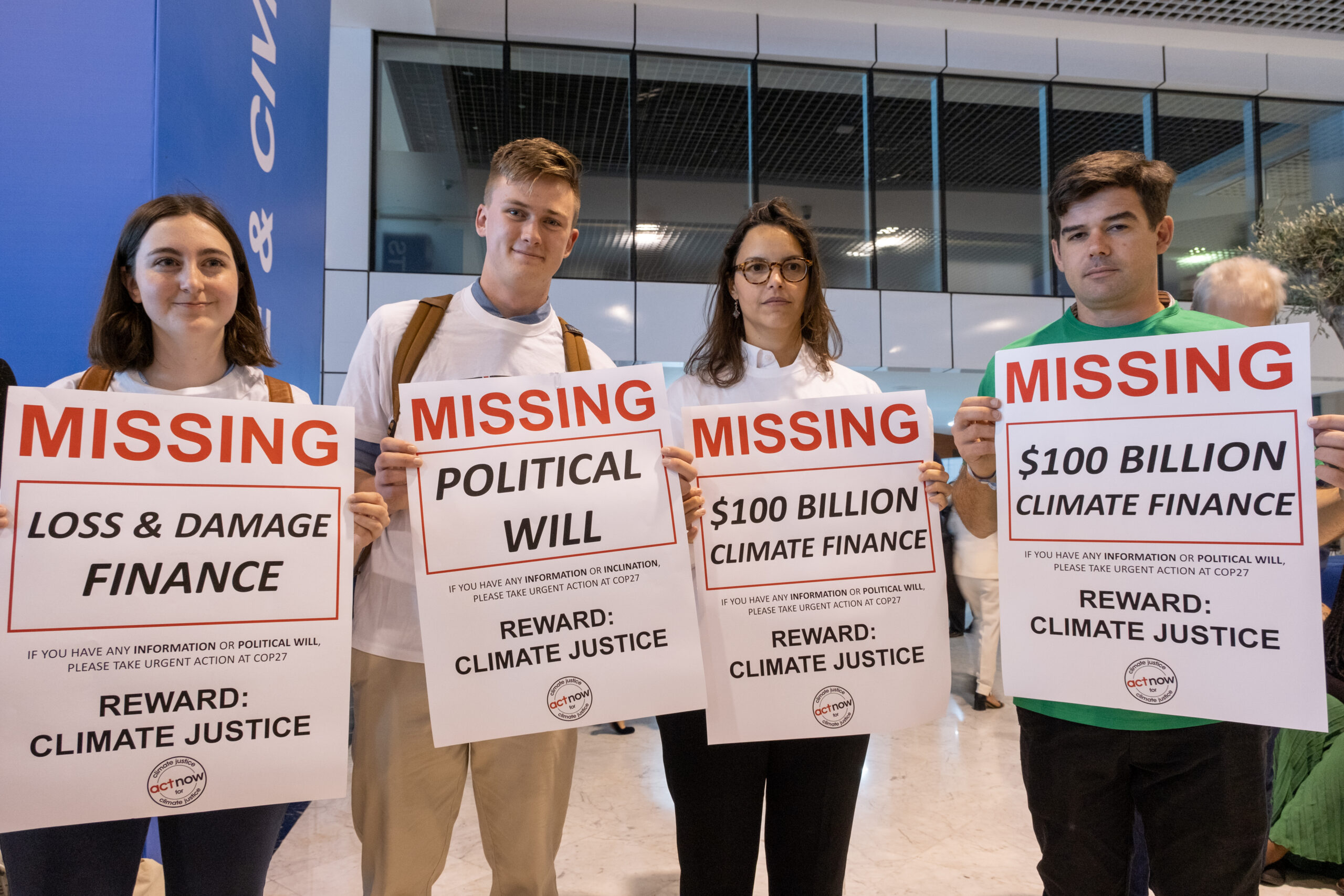 COP28 Press release: Climate crime scene media action