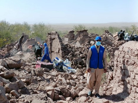 A devastating 6.3 magnitude earthquake flattened homes and infrastructure in western Afghanistan on October 7, 2023. Photo: ACT member